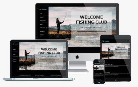 At Fishing Free Responsive Joomla Template - Joomla Template Responsive Joomla, HD Png Download, Free Download