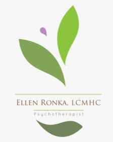 Ellen Ronka Logo With Drop 4 - Leaf, HD Png Download, Free Download