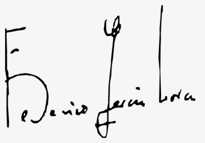 Federico Garcia Lorca Signature, HD Png Download, Free Download