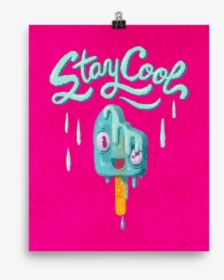 Melting Popsicle Art Printposter - Greeting Card, HD Png Download, Free Download