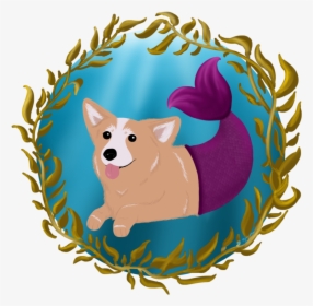 Transparent Mermaid Clipart Free - Mermaid Dog Drawing, HD Png Download, Free Download