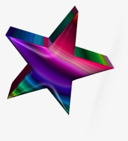 3d Rainbow Star 2 - Transparent Background Converse Logo, HD Png Download, Free Download