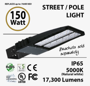 150w Led Street Light / Pole Mount Fixture 17300lm - Underwriters Laboratories, HD Png Download, Free Download