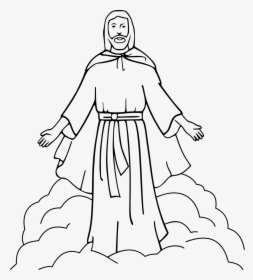 Free Jesus Christian Wallhi Transparent Image Clipart - Jesus Clipart Black And White, HD Png Download, Free Download