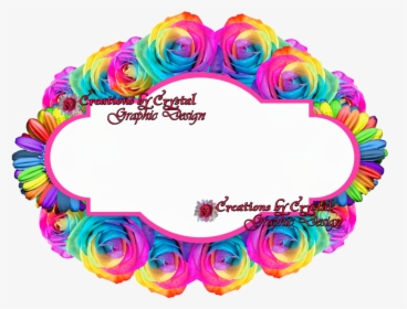 Cbyc Custom Borders Floral, Cbycgraphicdesign, Creations - Border Rainbow Design Png, Transparent Png, Free Download