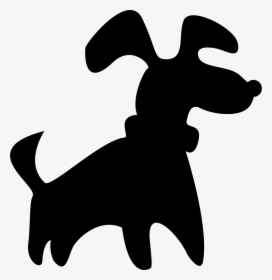 Black Small Dog Silhouette Svg Png Icon Free Download - Cartoon Dog Silhouette Png, Transparent Png, Free Download