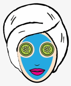 Cosmetology Clipart Beauty Icon - Face Mask Clipart Png, Transparent Png, Free Download