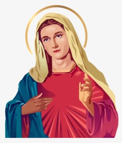 Blessed Virgin Png Clip - Blessed Virgin Mary Png, Transparent Png, Free Download