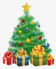 Animated Christmas Tree With Gifts, HD Png Download, Free Download