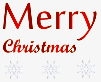 Red Text Merry Christmas Png Transparent Clip Art Image, Png Download, Free Download