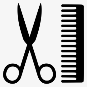 Comb And Scissors Png Clipart Comb Hairdresser Barber - Scissors Barber Logo Png, Transparent Png, Free Download