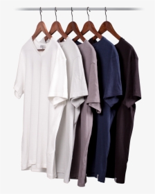 Row Of Tees On Hangers - Hangers With Clothes Png, Transparent Png, Free Download