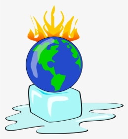 Earth On Fire Png - Earth Climate Change Clipart, Transparent Png, Free Download