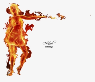 Girl On Fire Png, Transparent Png, Free Download