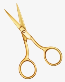 Gold Hair Scissors Png - Hair Scissors Clipart Transparent Background, Png Download, Free Download