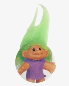 Troll Doll Green Innovative Button Museum - Transparent Green Troll, HD Png Download, Free Download