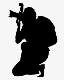 Silhouette Photography Journalist Photographer - Cameraman Silhouette, HD Png Download, Free Download