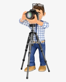 D Photographer With - 3d Photographer With Camera, HD Png Download, Free Download