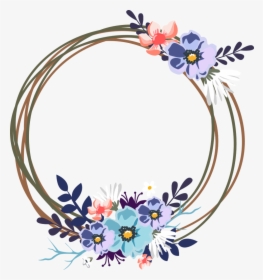 #round #circles #circle #frames #frame #borders #border - Wedding Floral Vector Png, Transparent Png, Free Download