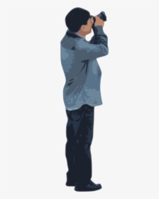 Photographer Png Pic - Man Taking A Pic Png, Transparent Png, Free Download
