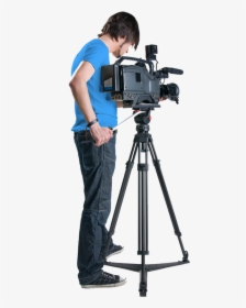 Camera Man White Background, HD Png Download, Free Download