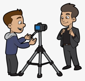 Transparent Cameraman Clipart - Cartoon, HD Png Download, Free Download
