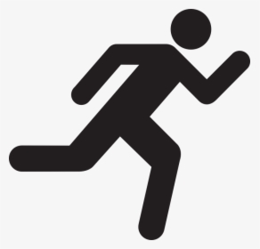 Stick Man, Runner, Silhouette, Figure, Running, Run - Running Stickman Transparent Background, HD Png Download, Free Download