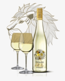 Transparent Wine Glass Pour Png - Green Label Riesling 2017, Png Download, Free Download