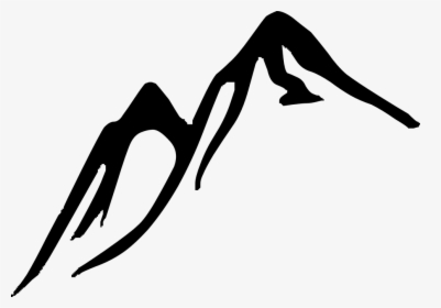 Vector Hills Mountain Range - Mountain Logo Black And White, HD Png Download, Free Download