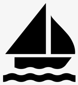 Sailing Boat Silhouette - Sailboat Icon Transparent Background, HD Png Download, Free Download