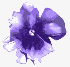Free Pensee-2 - Purple Flower Watercolor Png, Transparent Png, Free Download