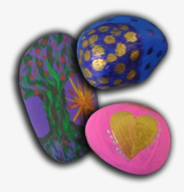 Three Painted Rocks - Heart, HD Png Download, Free Download