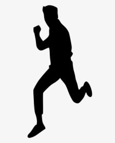 Running Man Silhouette Free Picture - Running On A Clear Background, HD Png Download, Free Download