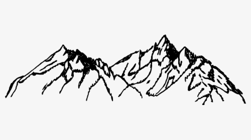 Mountains Drawing Png, Transparent Png, Free Download