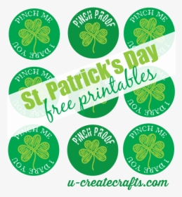 St Patricks Day Printables At U-createcrafts - St Patricks Day Pin, HD Png Download, Free Download