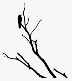 Crow On Dead Tree Clip Arts - Crow On Dead Tree, HD Png Download, Free Download