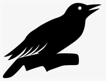Crow Raven Brid Black - Raven Icon Png, Transparent Png, Free Download