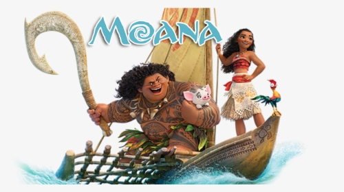 Moana And Maui On Boat, HD Png Download, Free Download