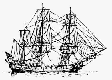 Sail Boat Ship Free Picture - 18th Century Corvette Ship, HD Png Download, Free Download
