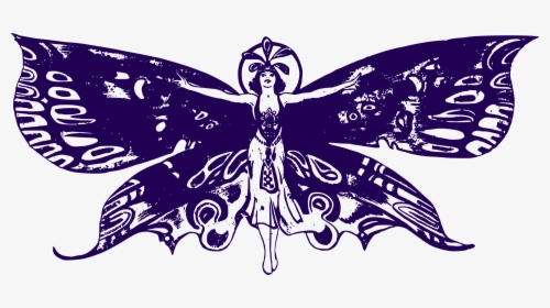 Download Transparent Butterfly Flying Clipart Black And White ...