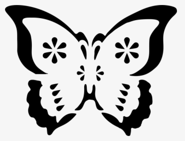 Butterfly, Animal, Flying, Wings, Insect, Stencil - Butterfly Stencil Svg Cutting File Free, HD Png Download, Free Download