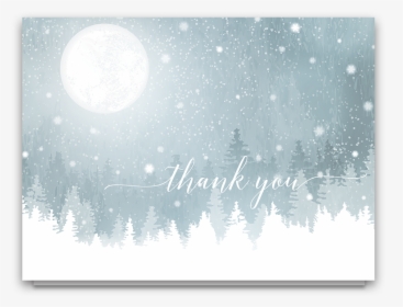 Rustic Snowflake Winter Wedding Thank You Cards - Display Device, HD Png Download, Free Download