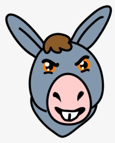 Banner Transparent Donkey Face Clipart - Donkey Face Clipart, HD Png Download, Free Download