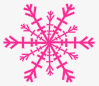 Colored Snowflakes Clipart - Purple Snowflake Clipart, HD Png Download, Free Download