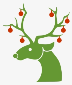 Christmas Clipart Reindeer Silhouette, HD Png Download, Free Download