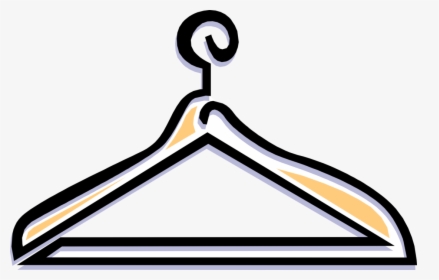 Vector Illustration Of Clothes Hanger Or Coat Hanger - Hanger Clipart Png, Transparent Png, Free Download