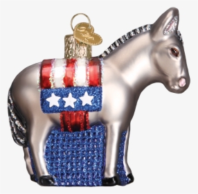 Democratic Donkey- Old World Christmas Blown Glass - Old World Christmas, HD Png Download, Free Download