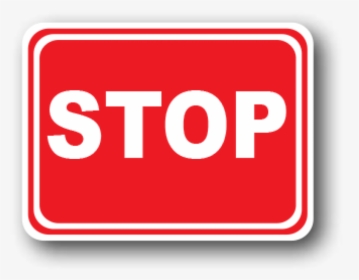 Durastripe Red Stop Rectangular Floor Safety Sign - Rectangular Stop Icon Png, Transparent Png, Free Download
