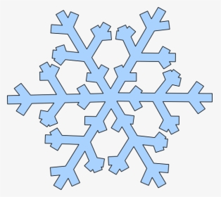 Simple Snowflake - Transparent Background Snowflake Cartoon, HD Png Download, Free Download