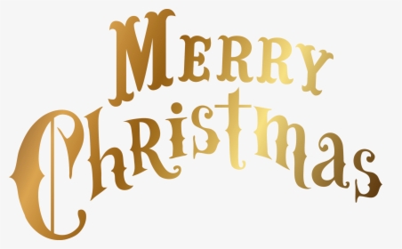 Gold Merry Christmas Text - Merry Christmas Gold Png, Transparent Png, Free Download